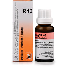 Load image into Gallery viewer, Dr. Reckeweg R40 Diabetes Drops (Homoeopathic)
